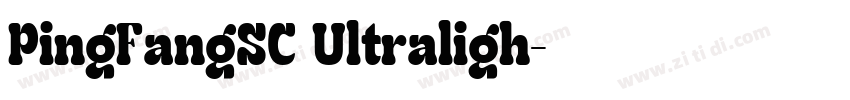 PingFangSC Ultraligh字体转换